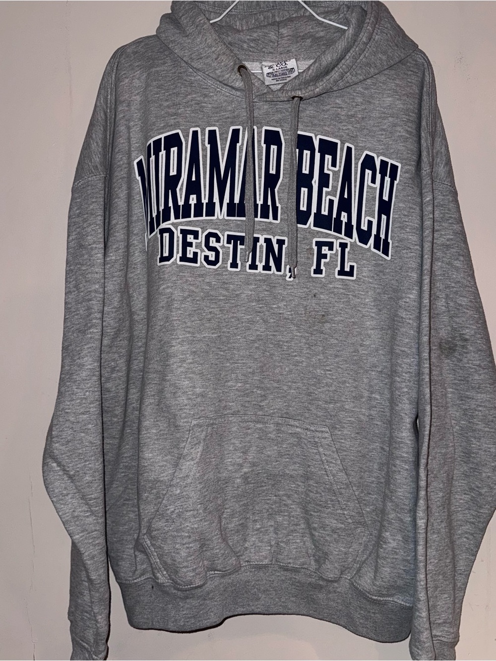 Miramar Beach Destin FL Gray Pullover Hoodie - Men's